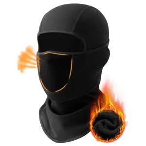 Balaclava Face Ski Mask with Movable Deisgn for Men Women-Fleece Winter Face Covering for Cold Weather Skiing Outdoor Work