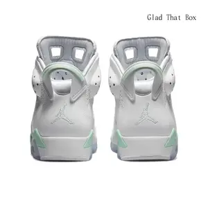 Two-Tone White Mint Green High Top Sneakers, Soft Light Grey Fabric Inner Lining, Shock Absorbing Matching Light Blue Clear Rubber Outsole Casual Footwear for Summer Trips & Campus Walks