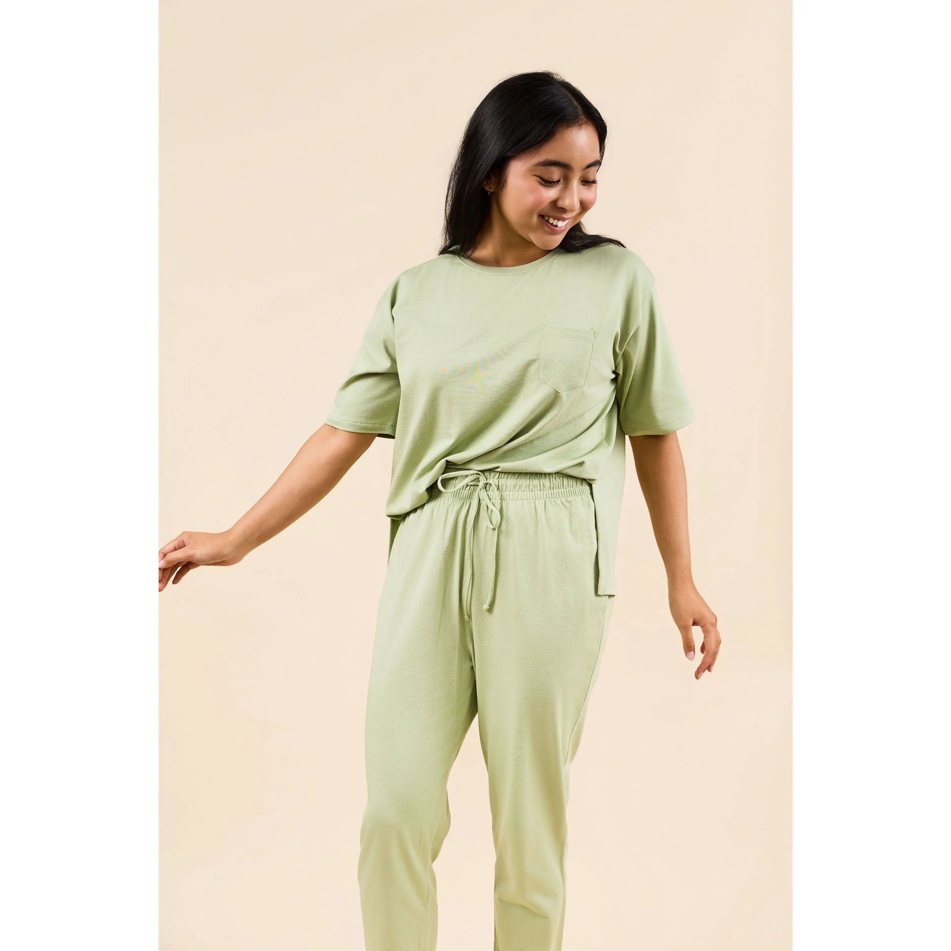 the lucid boxy tee set