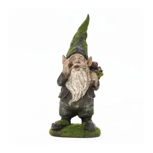 LuxenHome Calling All Gnomes Garden Sculpture R esin Statue