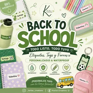 📚✨ Back to School Personalized Labels, Tags & Covers ✨📚