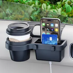 Car-mounted multi-functional mobile phone storage box, car key storage, window and door side sundry cup holder, window storage rack, Multifunctional Car Organizer, Car Console Organizer