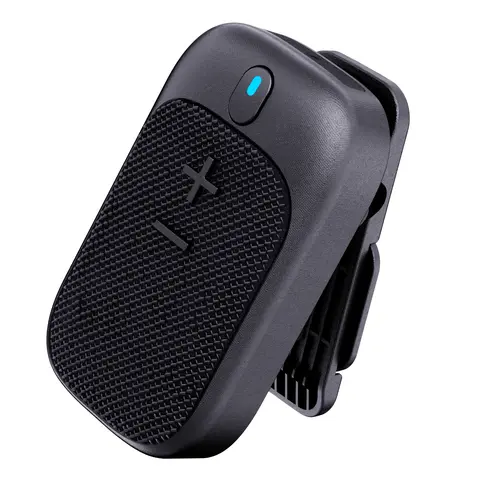 Portable Wearable Bluetooth Speaker, IPX5 Water Resistant Mini Speaker Bluetooth with Magnetic Clip, 600mAh USB-C Rechargeable Battery, Built-in Mic for Hands-Free Music & Calls