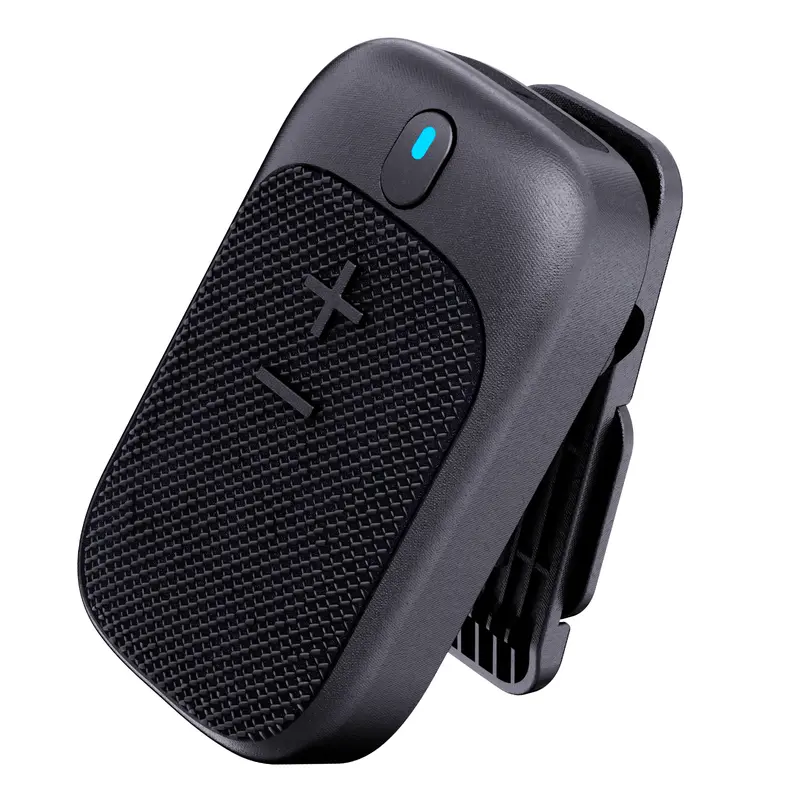Portable Wearable Bluetooth Speaker, IPX5 Water Resistant Mini Speaker Bluetooth with Magnetic Clip, 600mAh USB-C Rechargeable Battery, Built-in Mic for Hands-Free Music & Calls