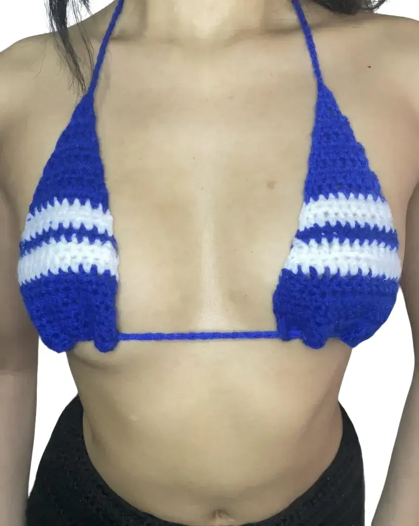 Honduras Crochet Flag Bralette