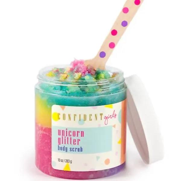 Confident Girls Sugar Body Scrub – 10 oz Moisturizing Exfoliant for Smooth Skin Scent Scented