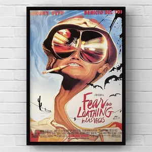 Vintage 1990s Fear And Loathing Las Vegas 90s Movie Johnny Depp Film Magazine Page Ad Poster Print Wall Art Home Decor Retro Gift Original