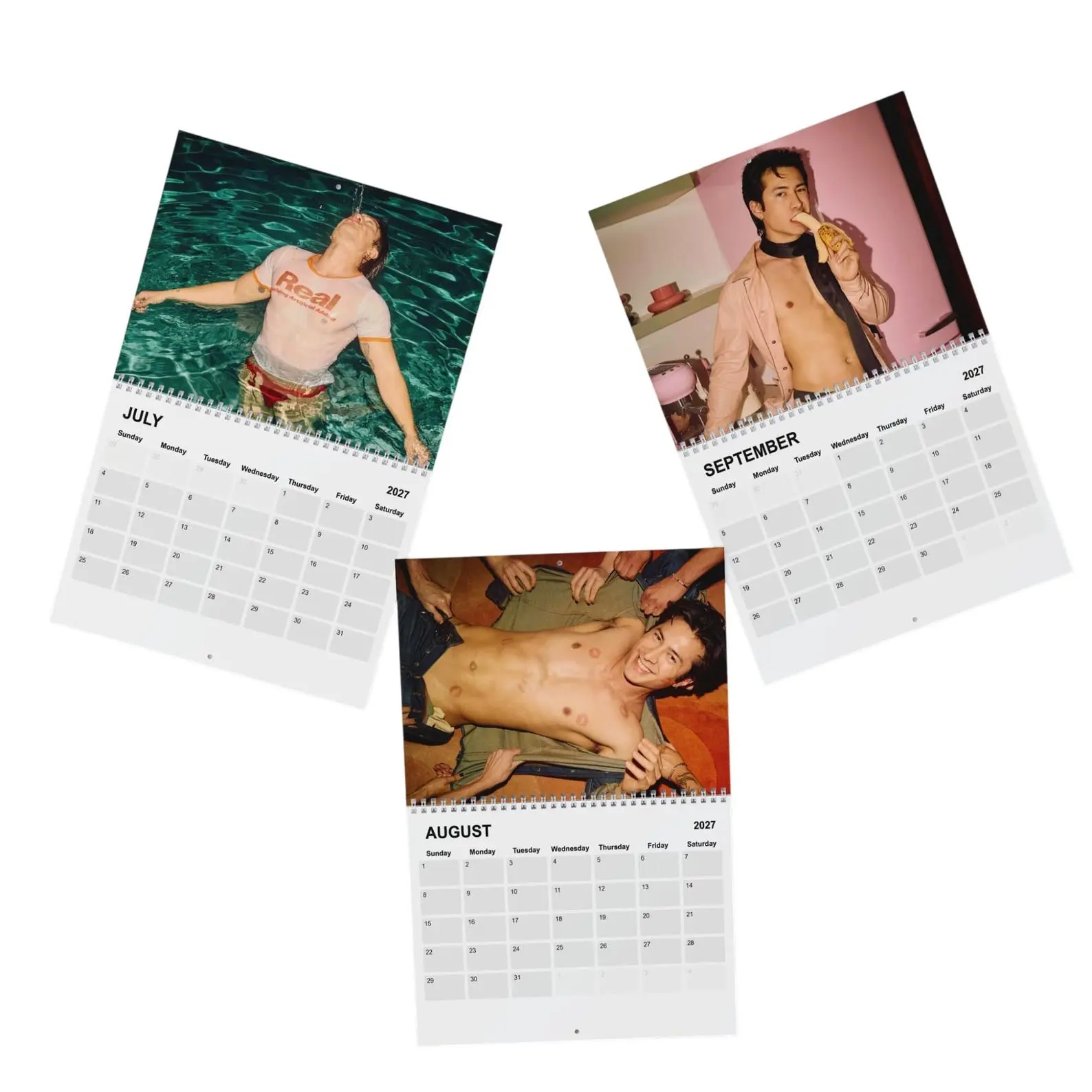 Hudson Williams 2027 Calendar | Monthly Photo Calendar, Spiral-Bound Planner | Wall Calendar