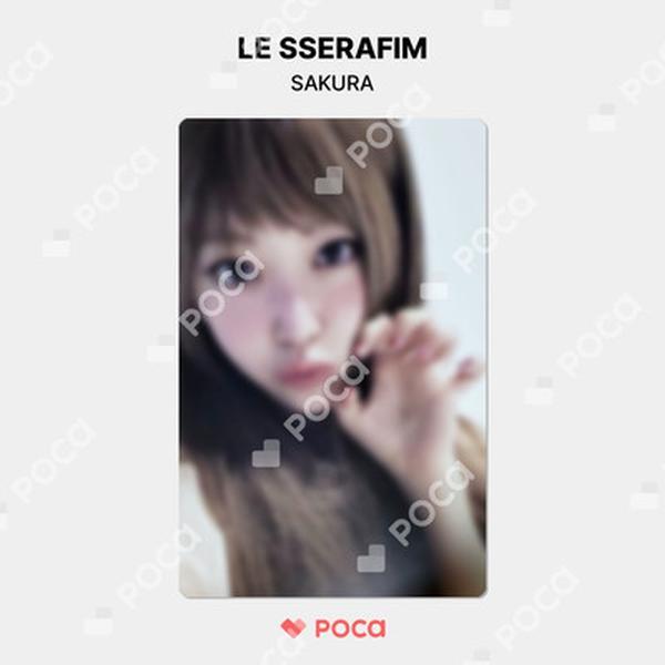 LE SSERAFIM Sakura CRAZY EP Photocard Official Product Featuring Character Image
