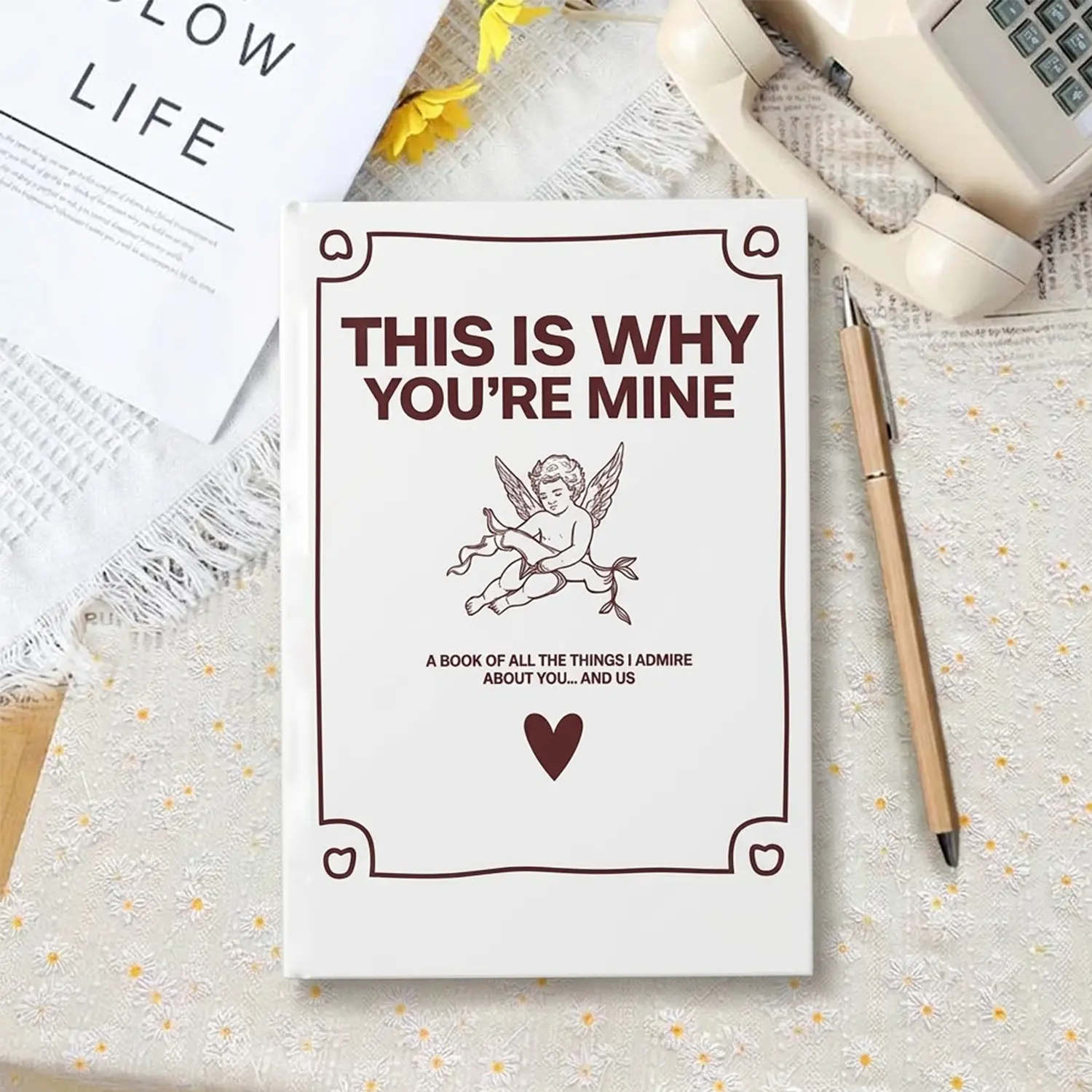 What I Love About You Book, Fill-in-the-Blank Love Journal for Couples, Personalized Romantic Keepsake, Anniversary Birthday Valentine's Day Gift for Boyfriend Girlfriend