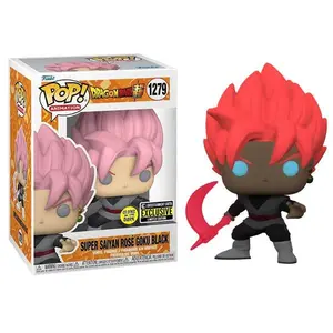 Funko Pop! Super Saiyan Rose Goku Black Glow in the Dark, Dragon Ball Super 1279 - Entertainment Earth Exclusive Vinyl Figure in PopShield Protector