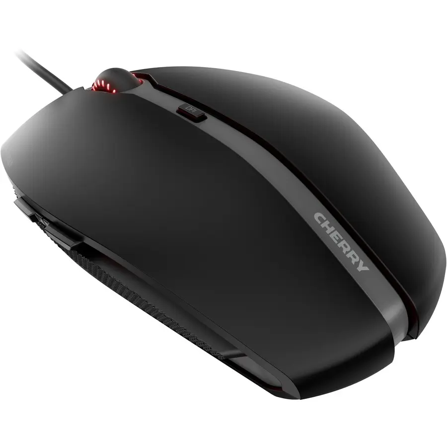 CHERRY GENTIX Wired Optical Mouse, 3600dpi High Precision Optical Sensor, USB Connection, Black JM03402