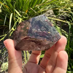 Natural Garden Quartz Freeform Scenic Lodolite Landscape Inclusion Crystal,A387