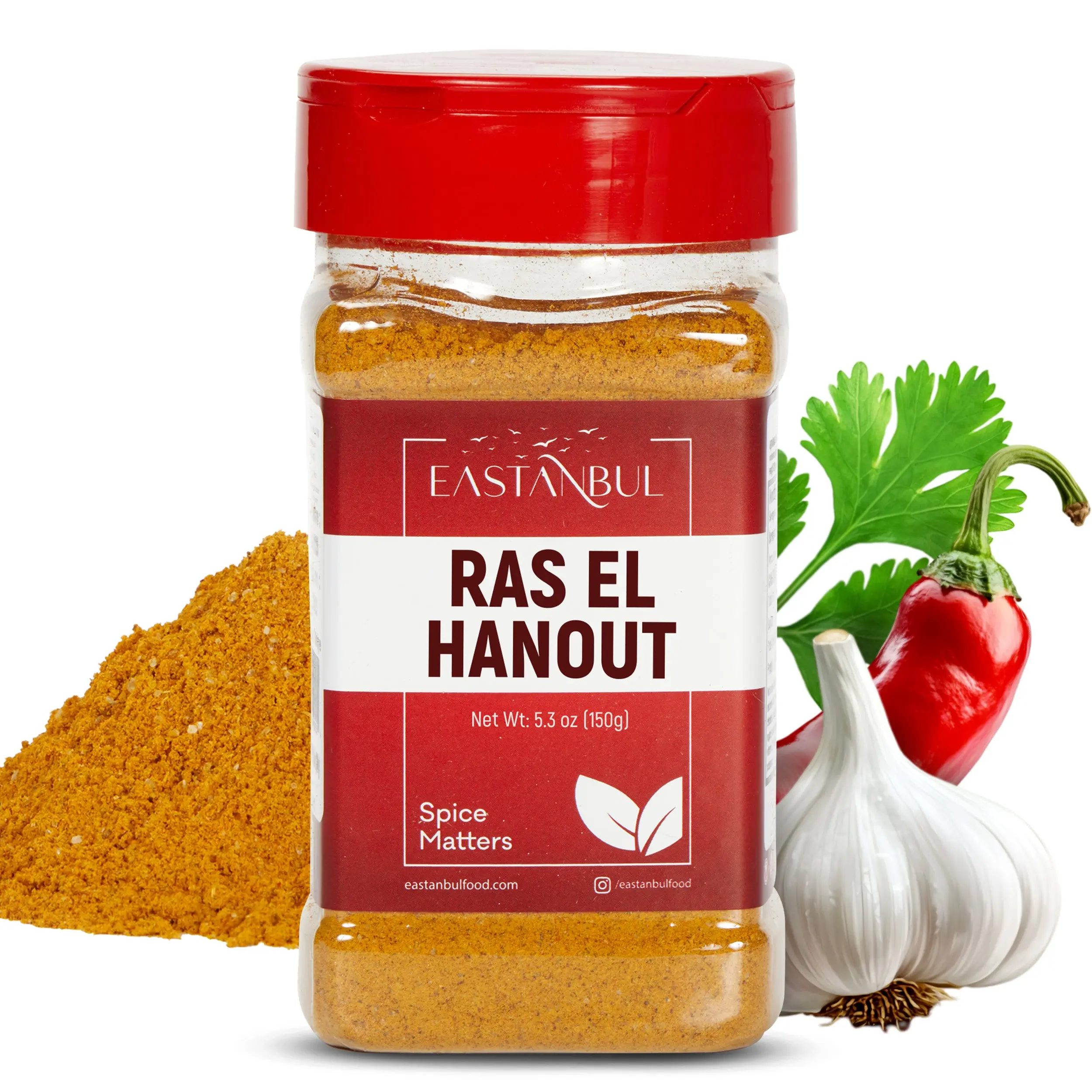 Eastanbul Ras El Hanout Spice, Ras El Hanout Moroccan Spice Blend, 5.3oz Seasonings Flavor Seasoning Pantry Pack