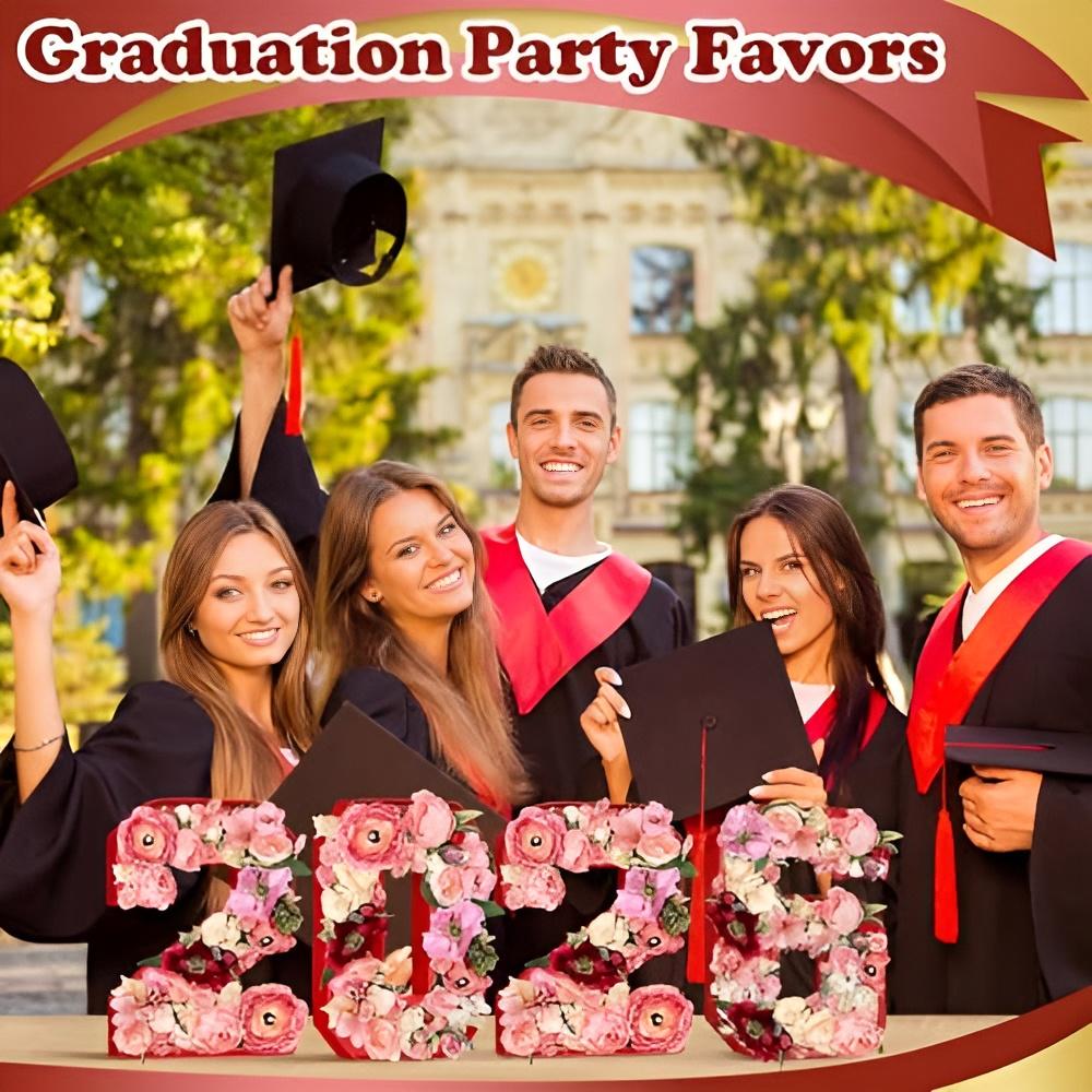 4 Pcs 2026 Graduation Fillable Number Trays 10" Cardboard Charcuterie, Dessert & Snack Serving Trays for Class of 2026 Party Supplies