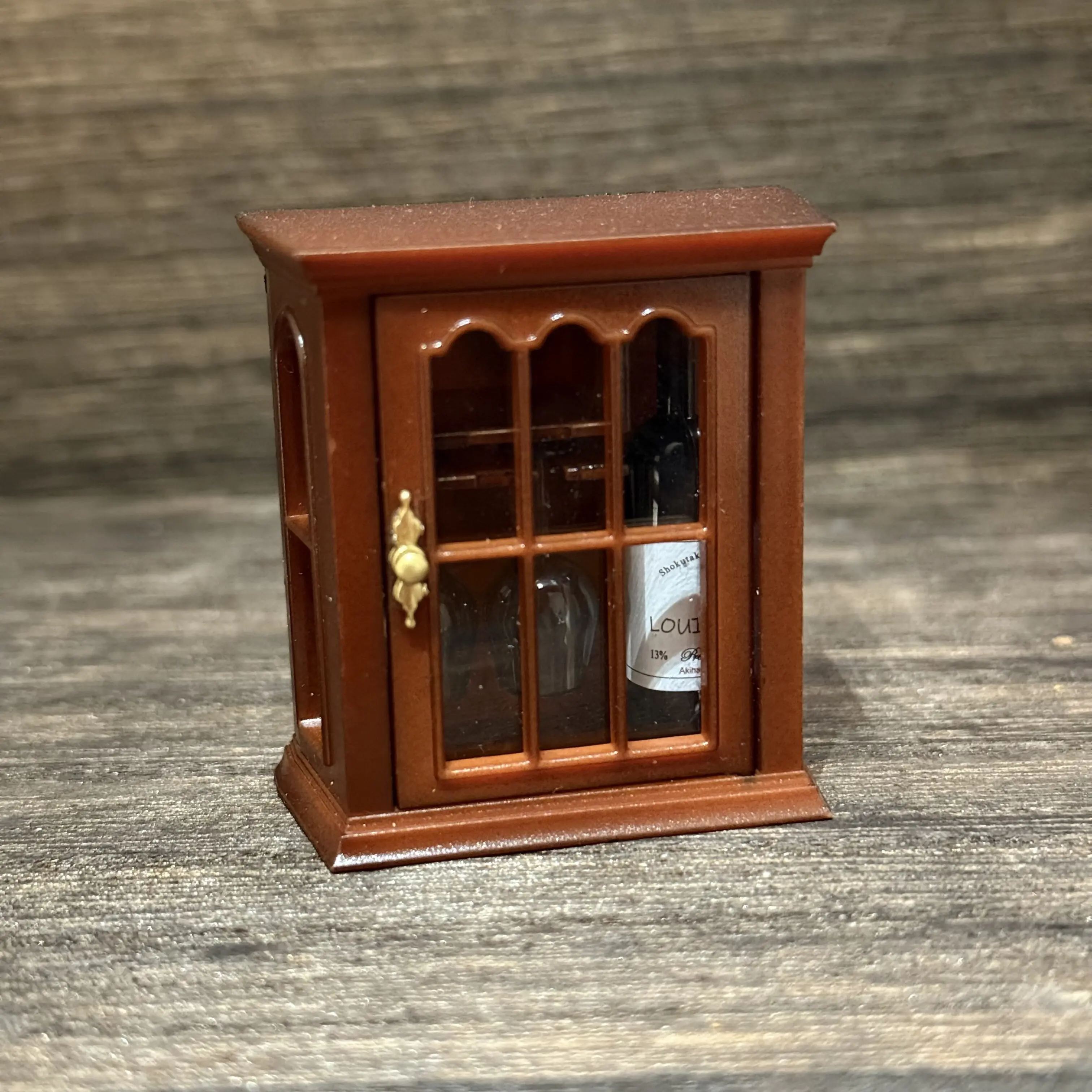 Mini Wine Cabinet Fridge Magnets Set 1:12 Scale - Interactive Dollhouse Miniature Decor with Bottles & Plants, Fidget Toy for Stress Relief & Home Displays, gifts