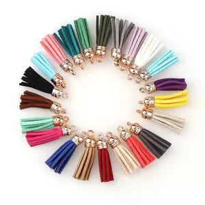 10pcs Mixed Color Tassel Accessories, Velvet Material Hanging Decorations, DIY Handmade Bag Charms, Perfect for Crafts
