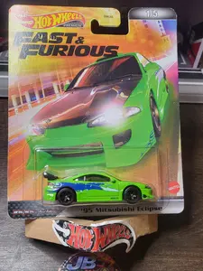 Hot Wheels Fast & Furious 1:64 Mitsubishi Eclipse Green Diecast Car 2022 "CHASE"