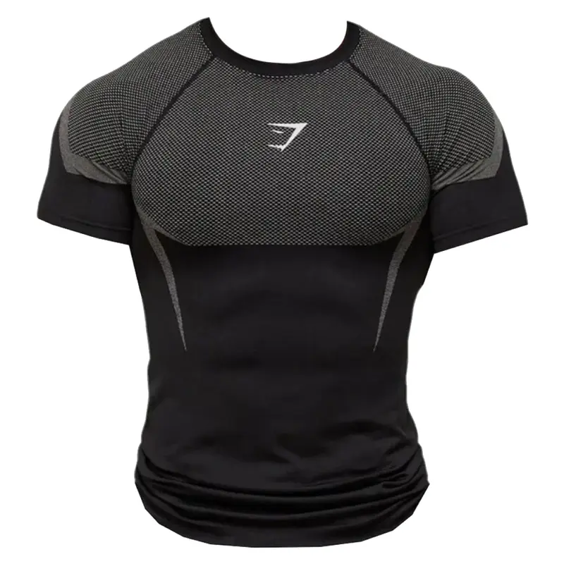 ONYX V5 Seamless Short Sleeve T-Shirt - Breathable Muscle Fit Gym