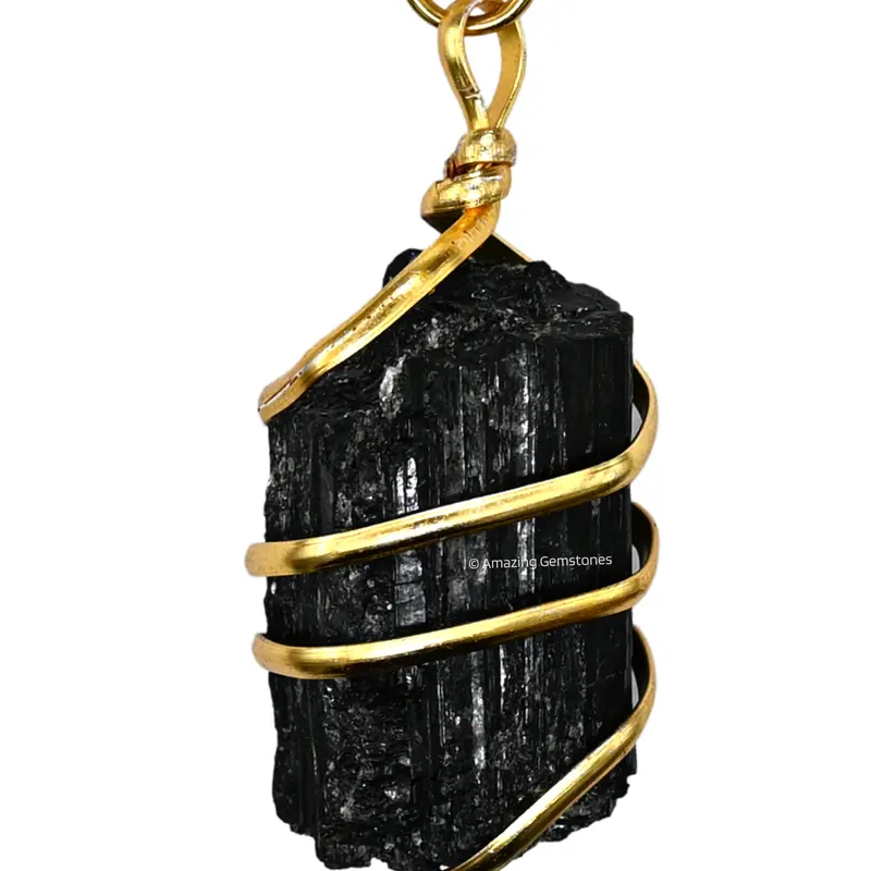 Amazing Gemstone Spiral Raw Healing Crystal Necklace for Women, Real Crystal Necklace Pendant