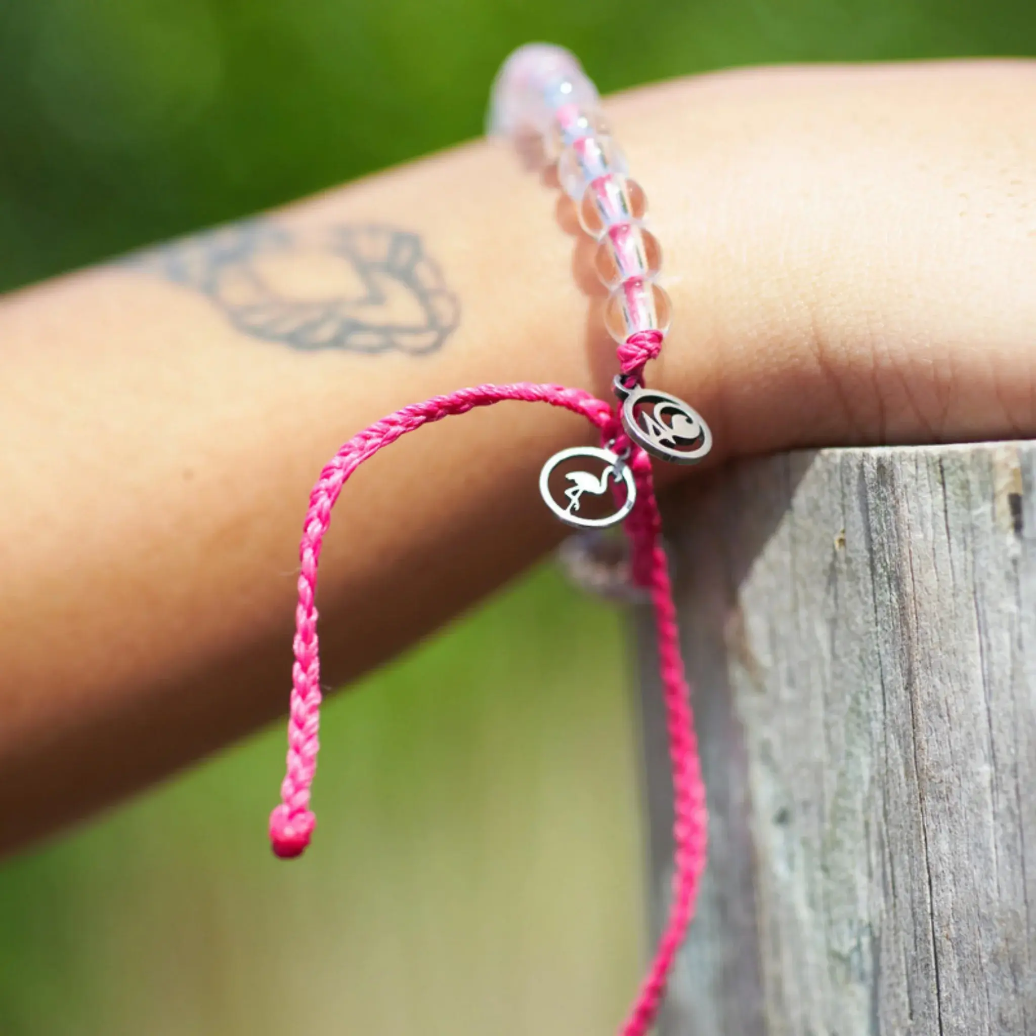 4Ocean Unisex Flamingo Beaded Bracelet - Pink 4Ocean Unisex Flamingo Beaded Bracelet - Pink
