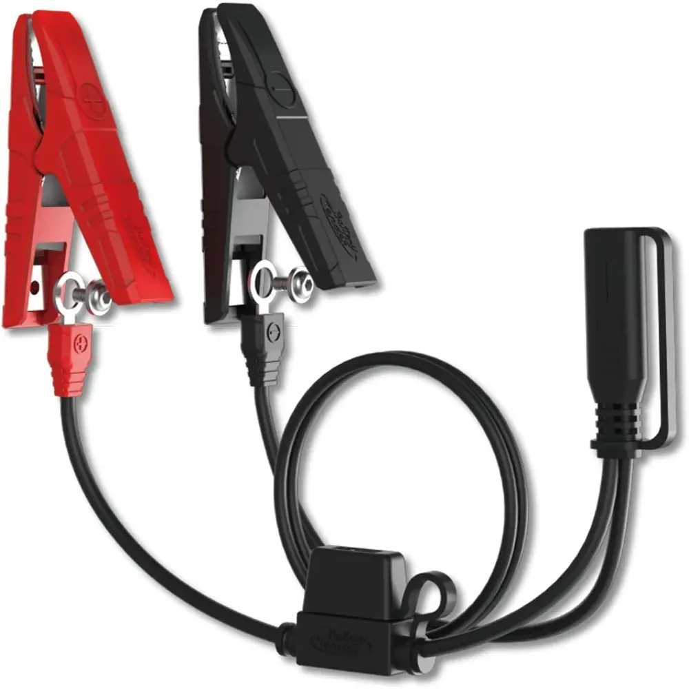 Automotive Battery Tender Combo Cable Accessory - 20 Inches 16-Gauge Wire, Alligator Clip & Ring Terminal, 7.5 A Fuse for Battery Charging (081-0180)