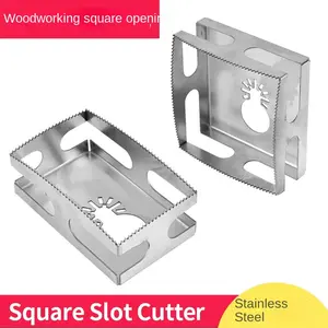 Multi-Tool to Cut-in Single Gang Wall Boxes, Outlet for Drywall, Efficient Carving Tool Woodworking Square Hole Saw Slotting Milling Cutter Cutting Saw
