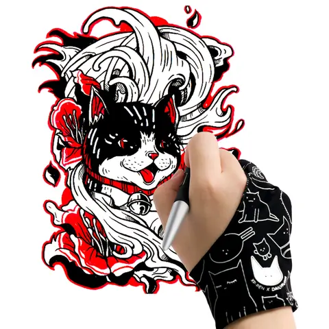XPPen Universal Fit Drawing Glove - Touch-Sensitive, Anti-Fouling Advanced Art Supplies for Graphics Tablets
