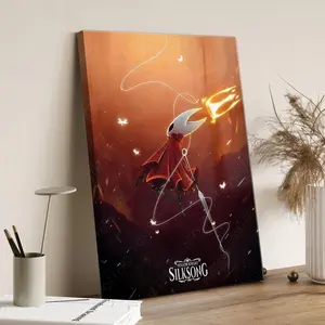 Hollow Knight Poster | Video Game Wall Art | SilkSong Poster| Gamer Room Decor | Game Poster Print | Home Wall Decor | Gift for Gamers,Crown, radiance