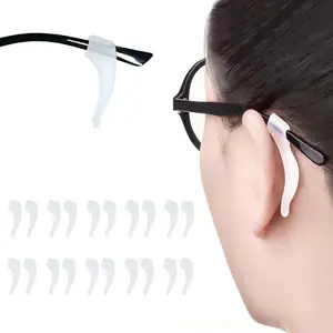 Silicone Eyeglass Ear Grips Anti-Slip Holder Glasses Ear Grips Soft Comfortable Ear Hooks for Sports Sunglasses Reading Glasses, Universal Fit Men Women Kids