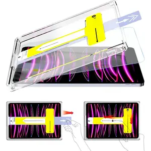 Tempered Glass Screen Protector, Tempered Screen Film, 1 Count Dust Removal 2.5D Screen Tablet Screen Protector, Tablet Accessories for iPad Pro iPad Air 11 Inch 13 Inch，2025 M3
