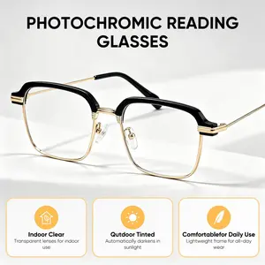 [Summer Vibes] Auto-Adjusting HD Reading Glasses, Non-Prescription Anti Blue Light UV Protection Readers for Men and Women, Comfortable Universal Fit Eyeglasses Suitable for Work Travel Everyday Wear