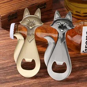Fox Bottle Opener, Personalized Beer Opener, Unisex Beer Gift, Birthday Father's Day Christmas Present, Beer Accessories