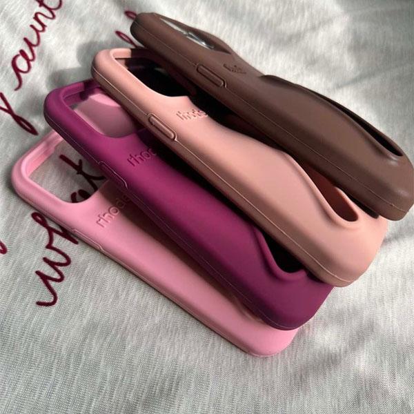 Rhode Lip Case for iPhone 17 Pro Max, Air 16, 15, 14, 13, 12, 11 Pro Max & Plus with Hydrating Peptide Lip Treatment & Bumper Protection