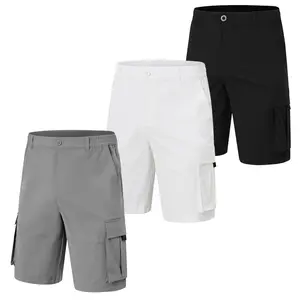 3-Pack Tactical Gift Shorts for Men - 6 Secure Pockets (Flap+Cargo) | All-Terrain 9" Inseam | Moisture-Wicking Polyester | Ideal for Hiking Fathers Day/Birthday