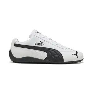 PUMA Mens Speedcat Leather Lace Up Sneakers Shoes Casual - White