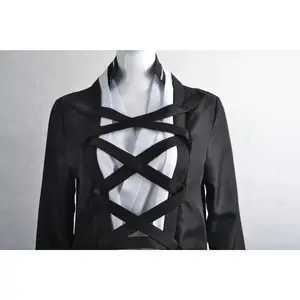 Anime BLEACH Kurosaki Ichigo Cosplay Costume Japanese Manga Cosplay Black and White Outfit Halloween Role Play Uniform for Men