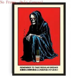 Unframed DROOL - Regular Breaks - Fine Art Print by Othman Zougam - Room Decor, Posters, Wall Art, Unique Gift