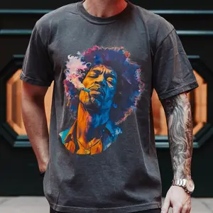 Jimi Vintage style Shirt, Jimi Hendrix T-shirt, Classic Rock, Retro Psychedelic Jimi Hendrix Shirt, Jimi Hendrix Cigarette Shirt