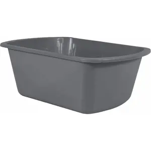Wash Basins – Rectangular Plastic Hospital Bedside Soaking Tub - Small 7 Qt Graduated Bucket - Portable Washbasin for Washing, Cleaning, Foot Bath, Dishes, Face Cleansing Bowl -13.25 x 10 x 4.5 Inches
