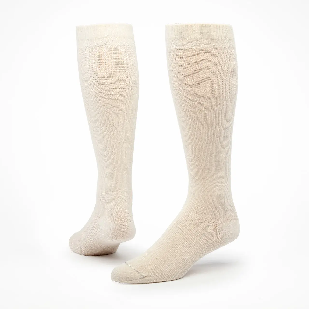 Women's Maternity Lady Basic Knit Compression Socks - Maggie's Organics Organic Cotton, Natural