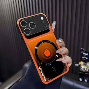 "God's Plan" MagSafe Smartphone Casing - Neon Cyberpunk Faith Magnetic Cover for iPhone 17 Pro Max, 975, Cellphone Handheld Accessories