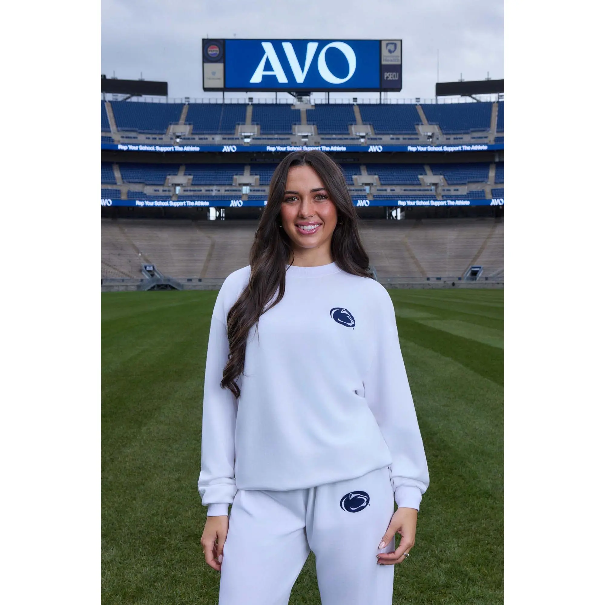Penn State Logo Softest Fleece Crewneck Womens Sweatshirt