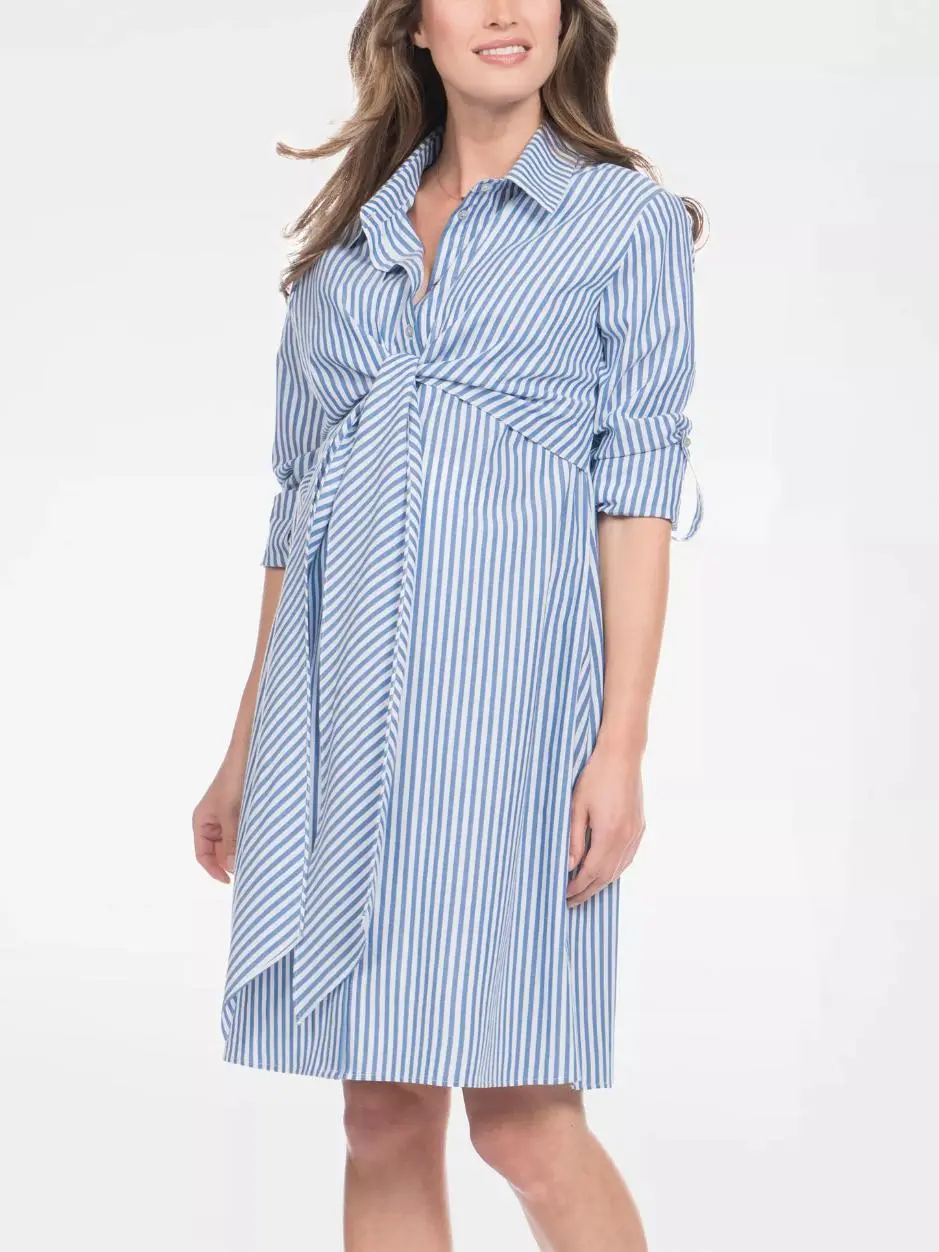 Seraphine - Ariadne Midi Wrap Nursing Shirt Dress