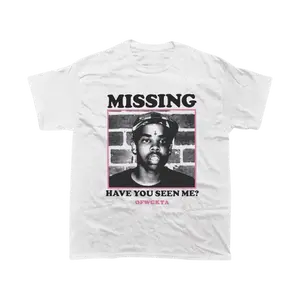 Earl Sweatshirt Missing Have You Seen Me T-Shirt, Odd Future Shirt, OFWGKTA Tee Breathable Top Womenswear Hoodie Oversize Fabric Streetwear Cotton