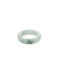 Koi — Mottled Green Jade Ring