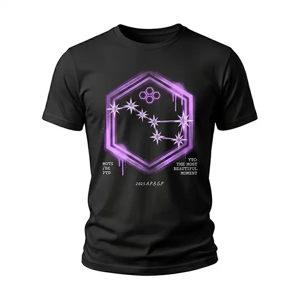 HELLSTAR 紫色 ストーン付き Hellstar Powered By The Star Long-Sleeve T-Shirt 'Black Purple' HS
