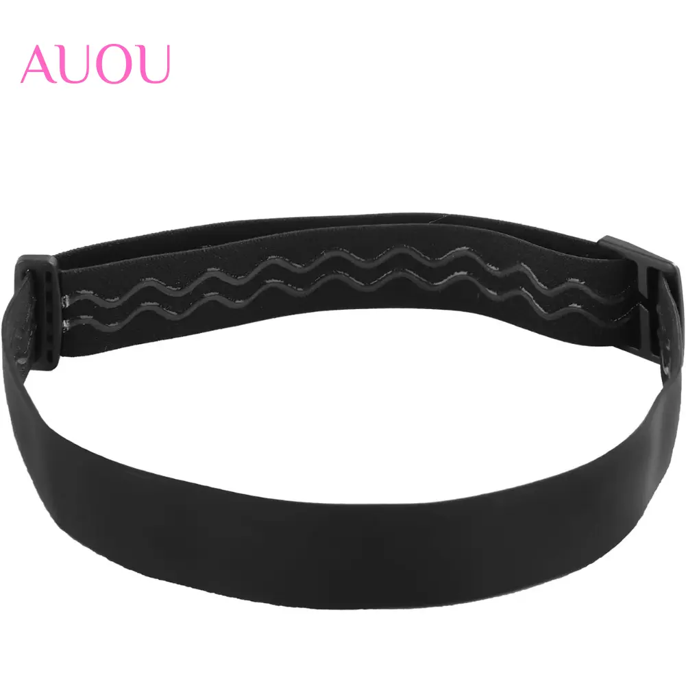 Auou 2 Pcs Elastic Bands for Wig, Lace Melting Edge Wrap to Lay Edges (Black, Pack of 2)