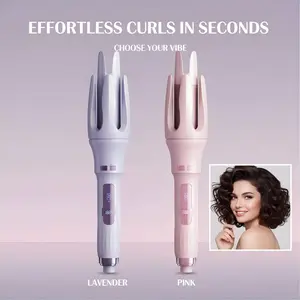 Curling Iron for Hair, Professional Ceramic Barrel Creates Long Lasting Curls & Waves, Fast Heat Up, Adjustable Temperature for All Hair Types, Anti-Frizz Shine, Dual Voltage, Lightweight Styling Tool for Salon & Home Use