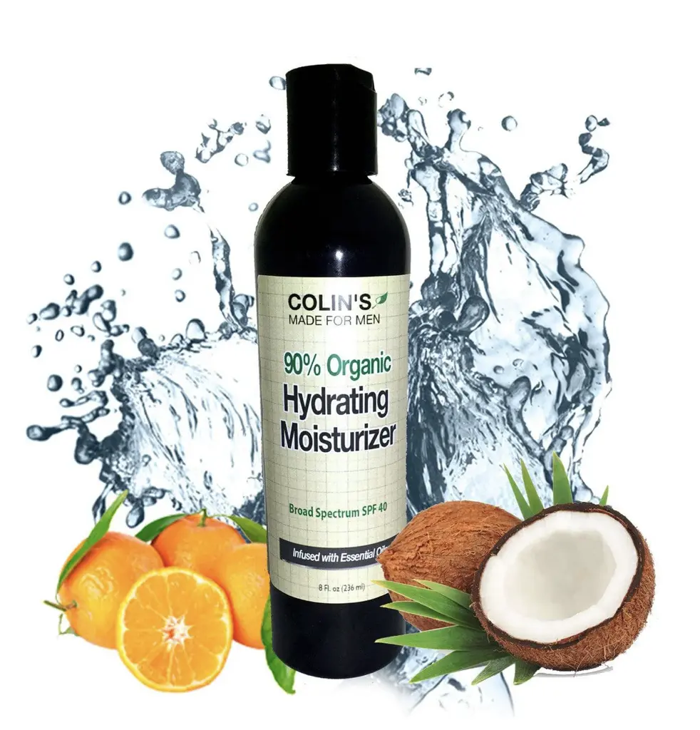 MEN'S ORGANIC DAILY FACE MOISTURIZER W/ SPF 40 - REEF-SAFE PROTECTION